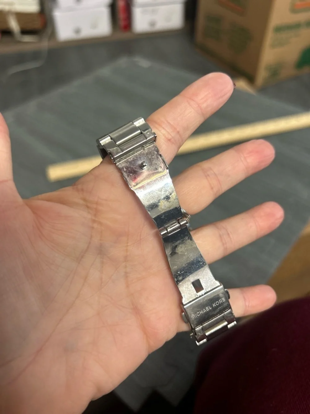 Michael Kors silver tone